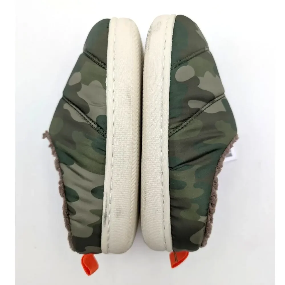 Nordstrom Rack Slip On Camouflage House Slippers Kids' Olive Size US11-12